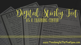 Are you looking for a partner game or learning center that will engage your students and keep them asking for more? Look no further than Digital Stinky Feet! While Stinky Feet is a great review game to play with the whole class it can be a powerful way for students to get practice with a partner.