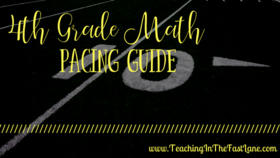 4th Grade Math Pacing Guide - Check out this post for how I lay out the year for 4th grade math including what order units are taught and how long they each take. Use as a rough guide to plan your year! 