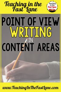 Have you tried integrating writing into your content areas by having your students try point of view writing? This strategy connects students to the content and lets their imagination soar! 
