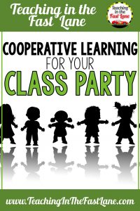 Cooperative learning ideas for your classroom party. These games will keep your elementary students asking for more and giggling throughout your holiday or end of year party. 