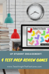 Are you looking for a way to spice up your test prep review games? Check out this blog post with 4 unique and engaging review strategies that will excite your students while requiring minimal prep from you!