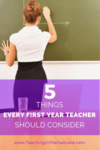 Are you getting ready for your first year of teaching and feeling the stress? Check out this blog post to ease your first year teacher anxiety with tips for things to consider before the year starts. 
