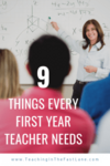 Are you looking for tips for your first year of teaching? Check out this blog post with 9 teacher supplies that will help make your first year in the classroom a little bit easier. 