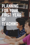 Are you wondering what to expect during your first year in the classroom? Check out this post with ideas and tips for planning your first year! 