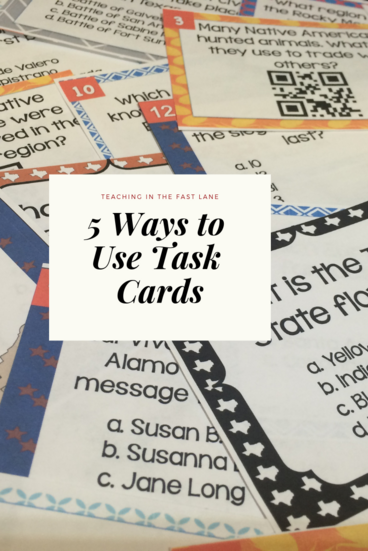 5 Unique Ways to Use Task Cards - Teaching in the Fast Lane