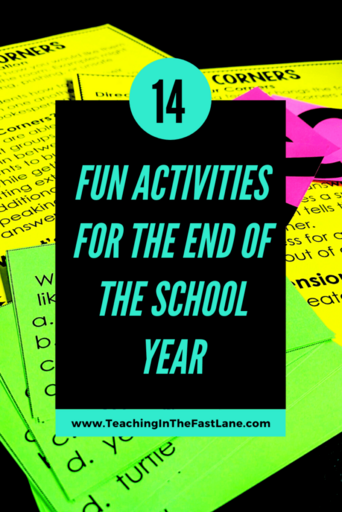 14 Fun Activities for the End of the School Year