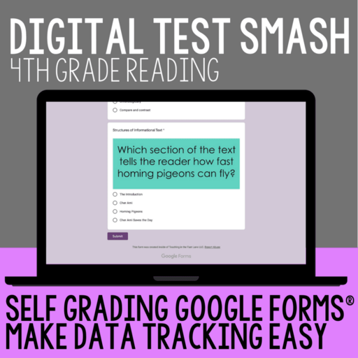 4th Grade Reading Digital Test Prep - Teaching in the Fast Lane